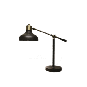 black metal lamp