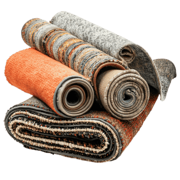 pngtree rolled carpets semi flat color object png image 13163656